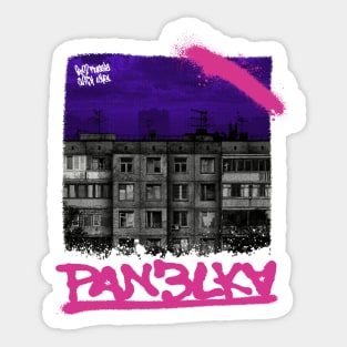 POST-SOVIET PANELKA // Typical russian panel houses Sticker